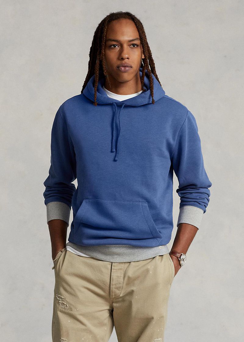 Sudadera Con Capucha Polo Ralph Lauren Hombre Fleece Chile Azules KNOHQ-6204